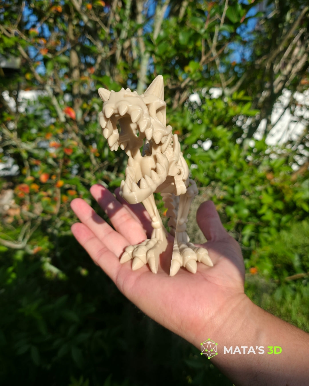 Articulated Carnotaurus Skeleton – 3D Printed Flexi Dinosaur