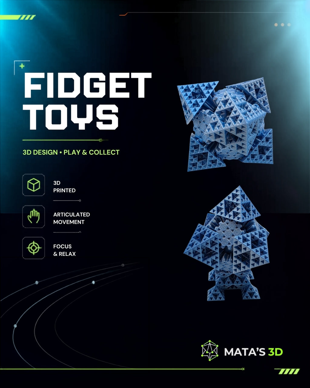 Gear Fractal – 3D Printed Geometric Kinetic Toy