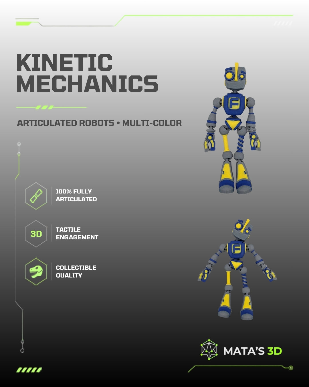 Fokobot – 100% Fully Articulated 3D Printed Robot