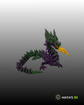 Mech Articulated Dragon (Wingless Edition) – Premium 3D Printed Flexi Figure