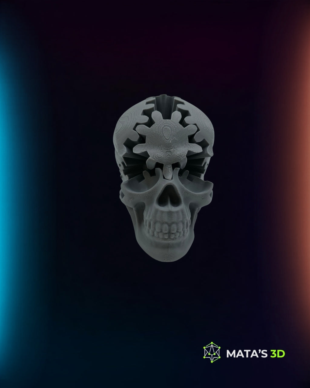 Mechanical Gear Skull - Kinetic Fidget Toy