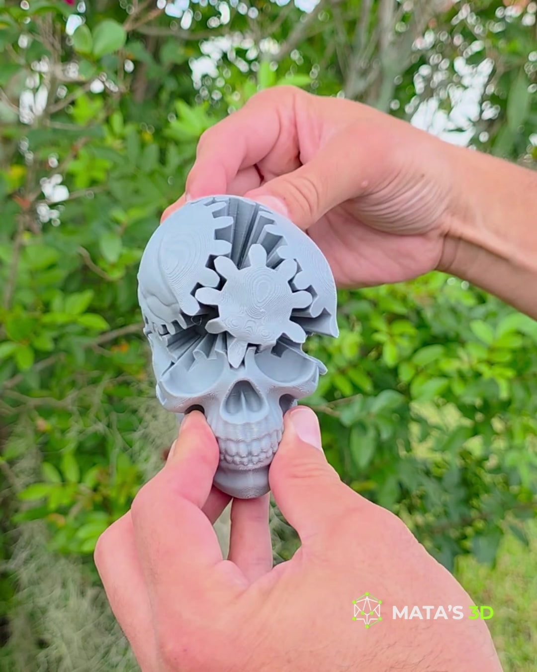 Mechanical Gear Skull - Kinetic Fidget Toy