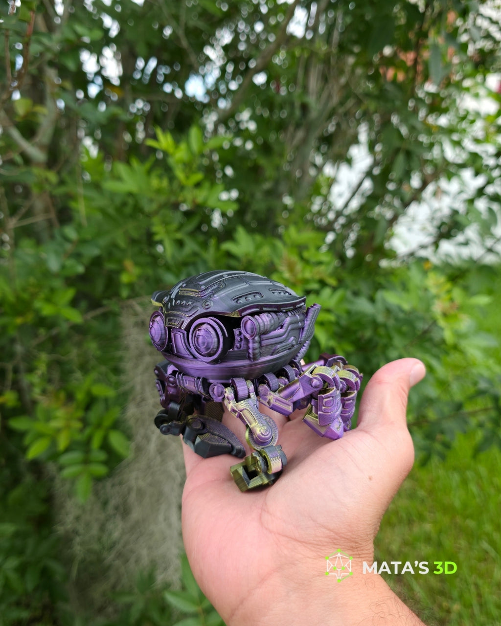 Articulated Cyber Crab – Premium 3D Printed Flexi Figure