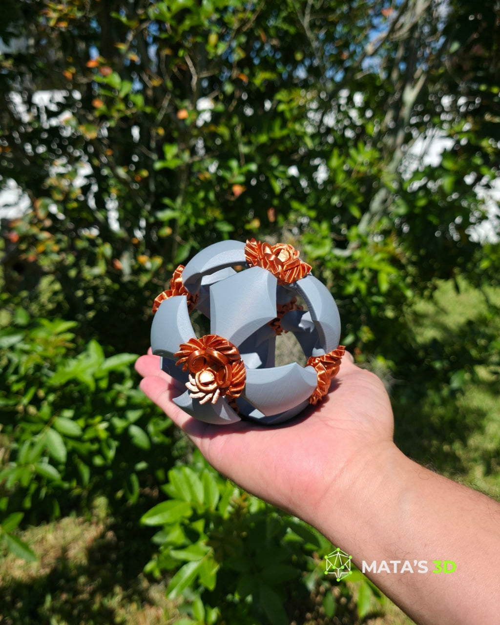 Gear Orbit Fidget Toy – 3D Printed Kinetic Sphere