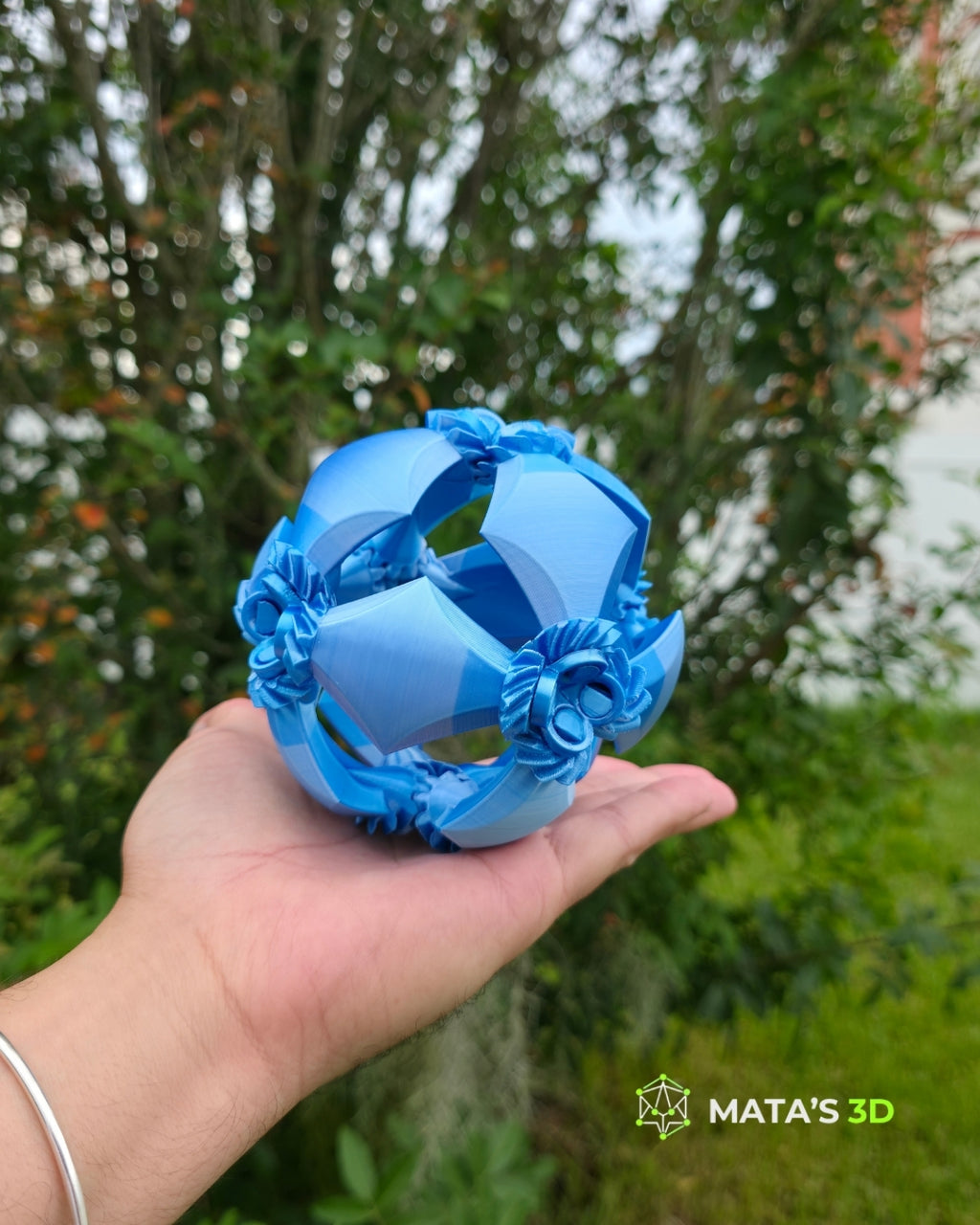 Gear Orbit Fidget Toy – 3D Printed Kinetic Sphere