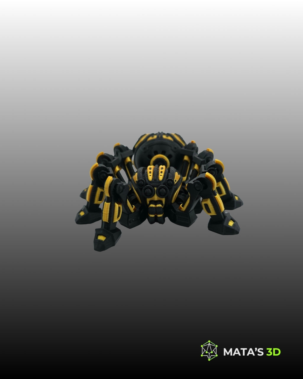 Articulated Biomechanical Spider – 3D Printed Cybernetic Figure