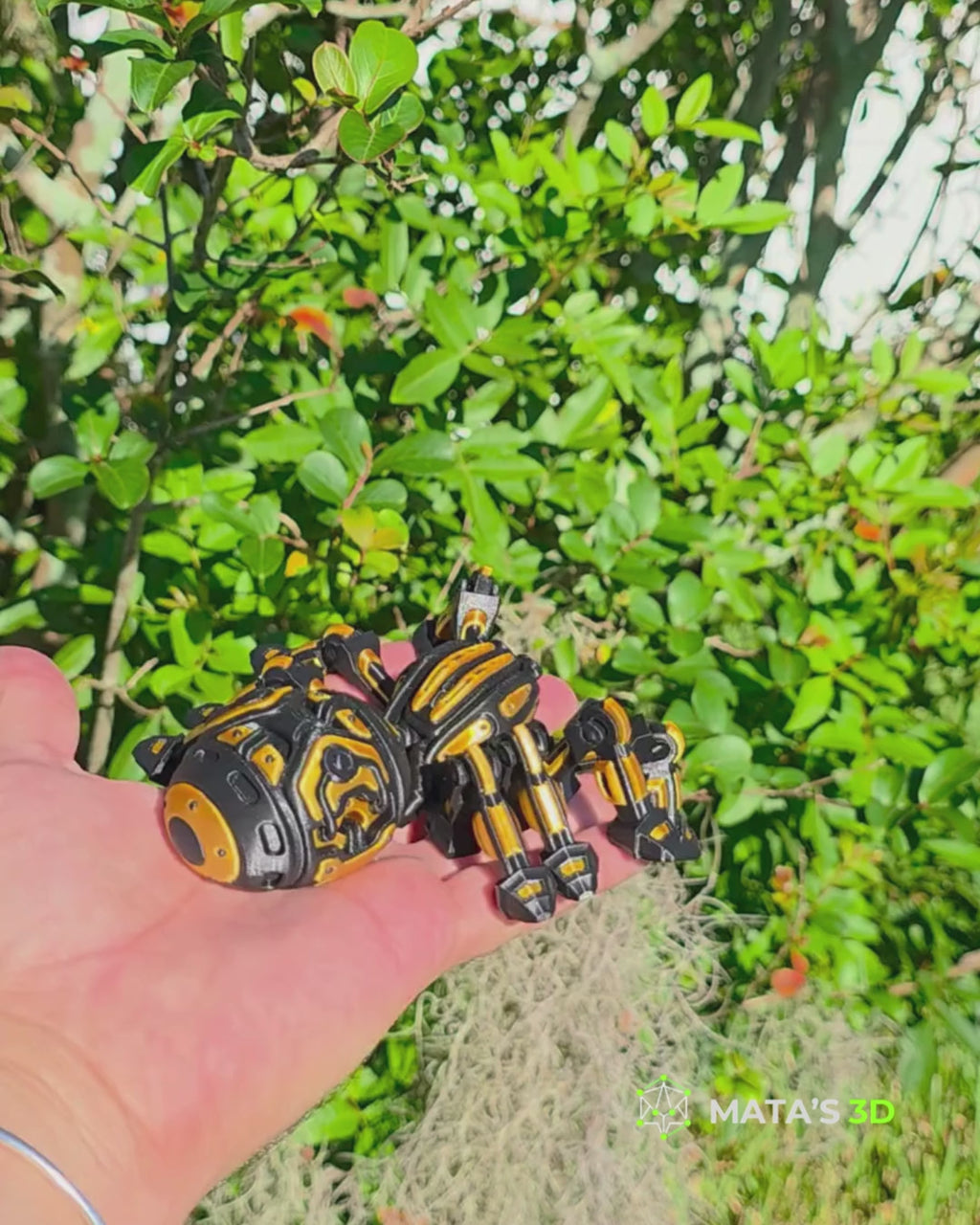 Articulated Biomechanical Spider – 3D Printed Cybernetic Figure