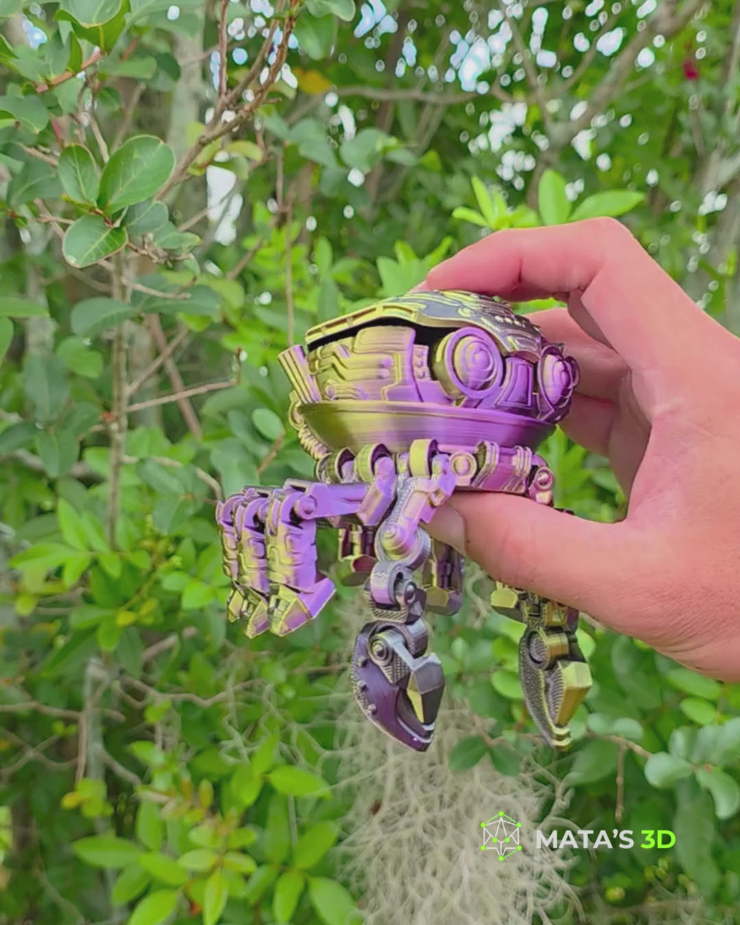 Articulated Cyber Crab – Premium 3D Printed Flexi Figure